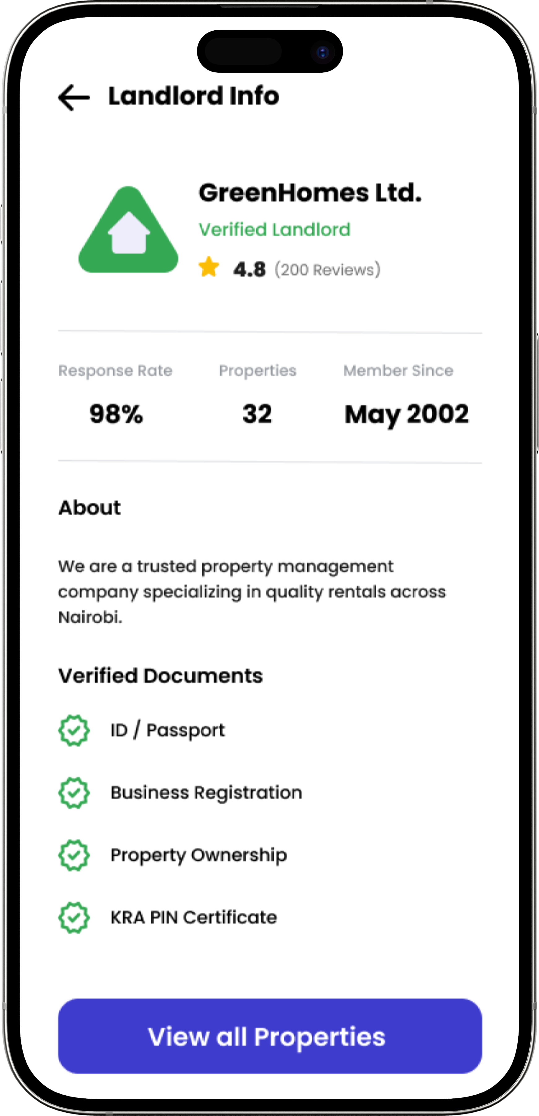 Verified Landlords